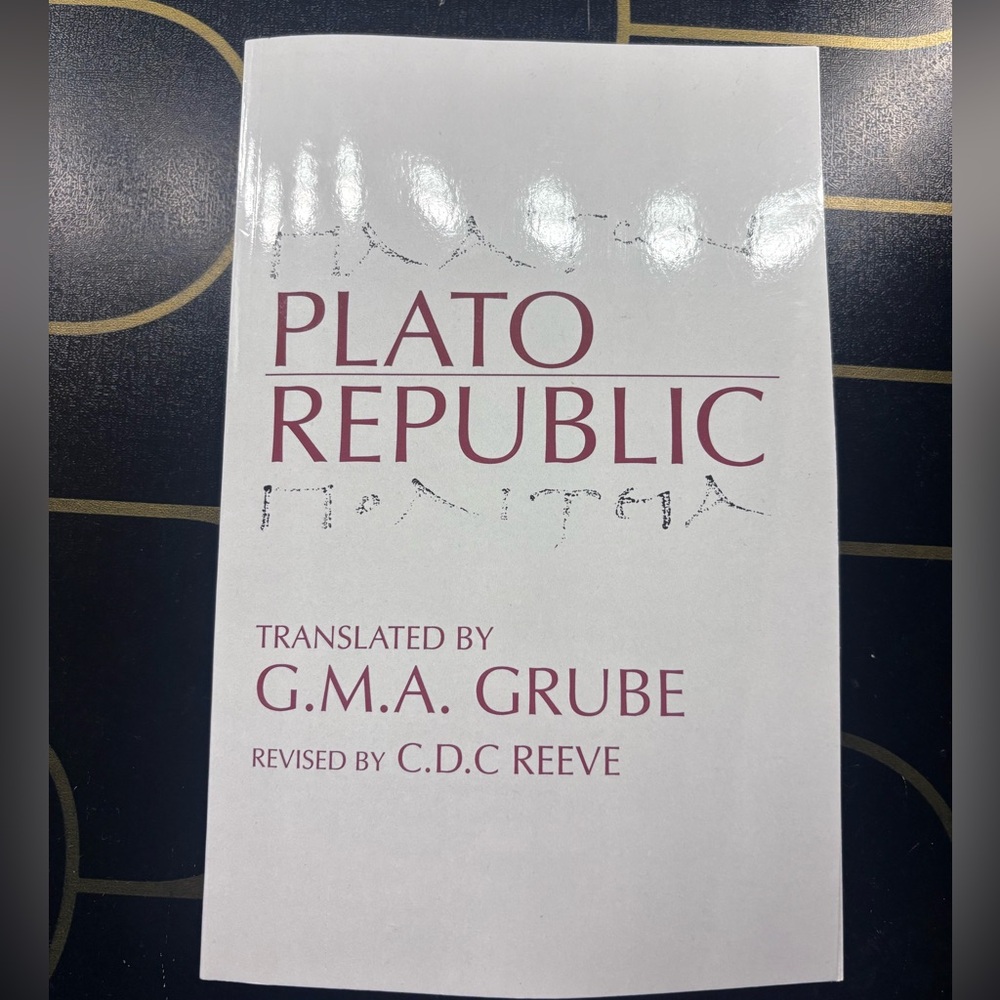 Plato Republic Book - White Cover